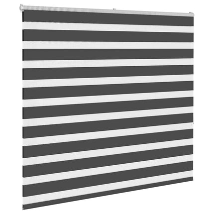 Rullgardin zebra svart 155x150 cm tyg bredd 150,9cm polyester