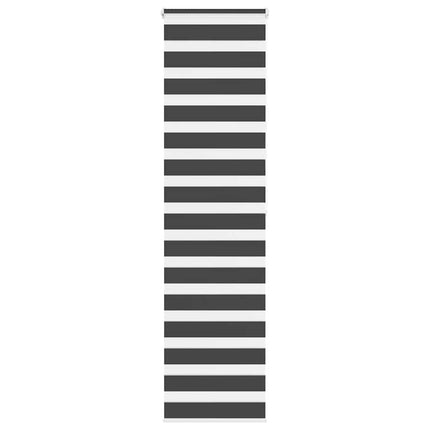 Rullgardin zebra svart 55x200 cm tyg bredd 50,9 cm polyester