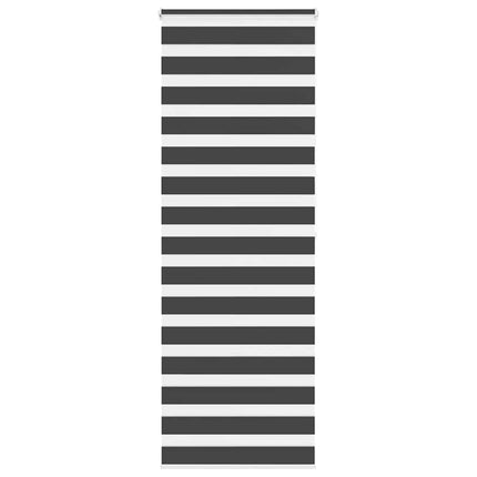 Rullgardin zebra svart 75x200 cm tyg bredd 70,9 cm polyester