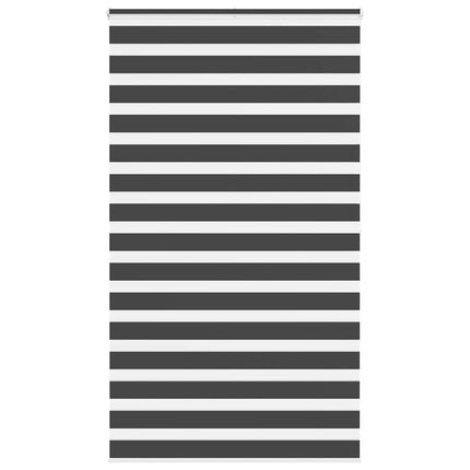 Rullgardin zebra svart 130x200 cm tyg bredd 125,9 cm polyester