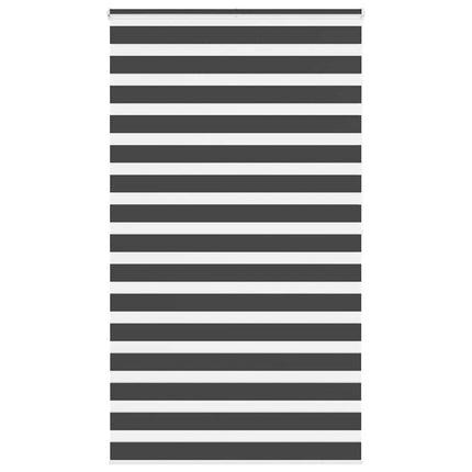 Rullgardin zebra svart 135x200 cm tyg bredd 130,9 cm polyester