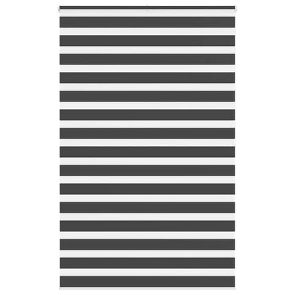 Rullgardin zebra svart 140x200 cm tyg bredd 135,9 cm polyester