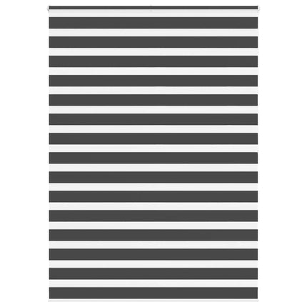 Rullgardin zebra svart 155x200 cm tyg bredd 150,9 cm polyester