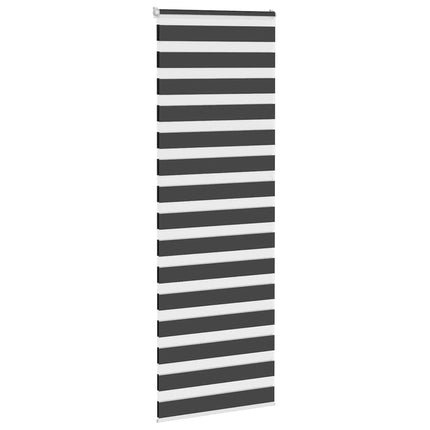 Rullgardin zebra svart 70x230 cm tyg bredd 65,9 cm polyester