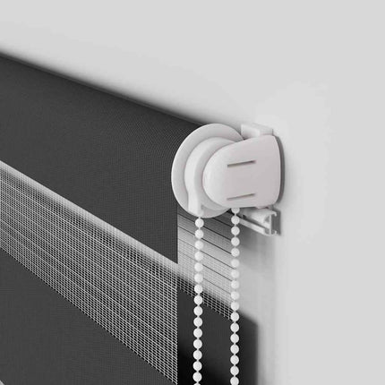 Rullgardin zebra svart 90x230 cm tyg bredd 85,9 cm polyester