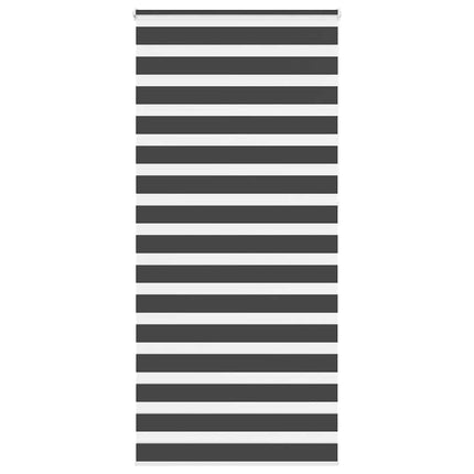 Rullgardin zebra svart 110x230 cm tyg bredd 105,9 cm polyester