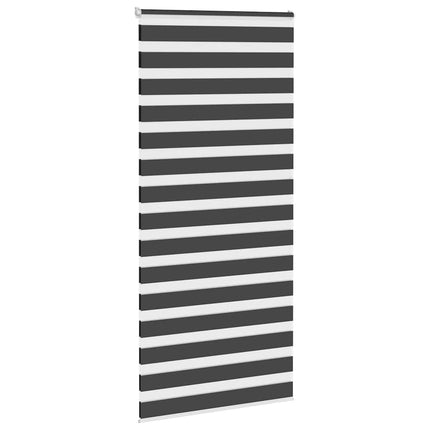 Rullgardin zebra svart 110x230 cm tyg bredd 105,9 cm polyester