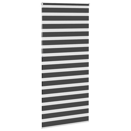 Rullgardin zebra svart 110x230 cm tyg bredd 105,9 cm polyester