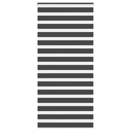 Rullgardin zebra svart 115x230 cm tyg bredd 110,9 cm polyester