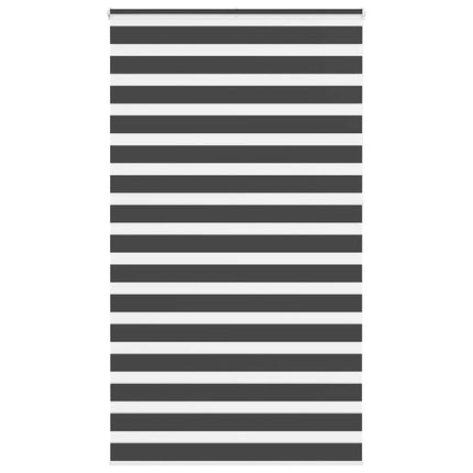 Rullgardin zebra svart 120x230 cm tyg bredd 115,9 cm polyester