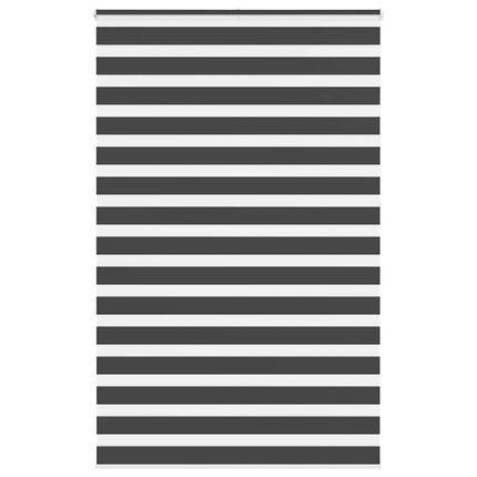 Rullgardin zebra svart 150x230 cm tyg bredd 145,9 cm polyester