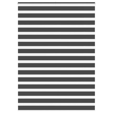 Rullgardin zebra svart 160x230 cm tyg bredd 155,9 cm polyester