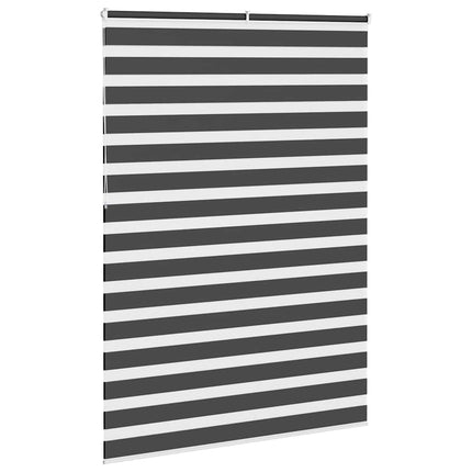 Rullgardin zebra svart 160x230 cm tyg bredd 155,9 cm polyester
