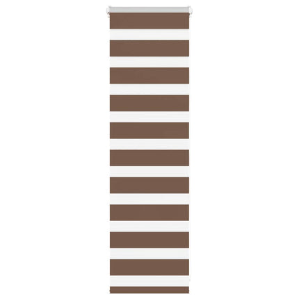 Rullgardin zebra brun 40x100 cm tyg bredd 35,9 cm polyester