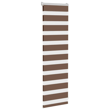 Rullgardin zebra brun 45x100 cm tyg bredd 40,9 cm polyester