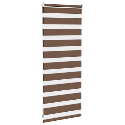 Rullgardin zebra brun 60x100 cm tyg bredd 55,9 cm polyester