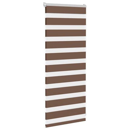 Rullgardin zebra brun 60x100 cm tyg bredd 55,9 cm polyester