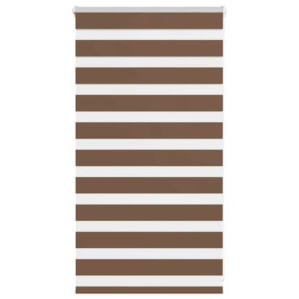 Rullgardin zebra brun 70x100 cm tyg bredd 65,9 cm polyester