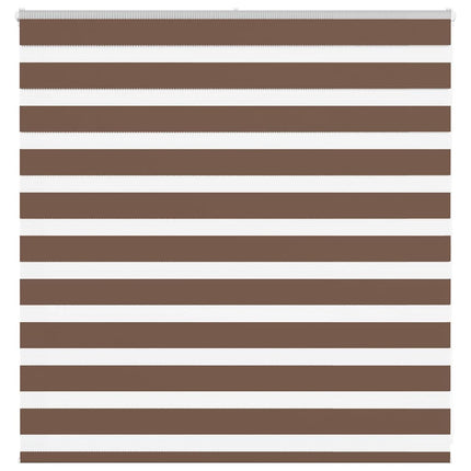 Rullgardin zebra brun 150x100 cm tyg bredd 145,9 cm polyester