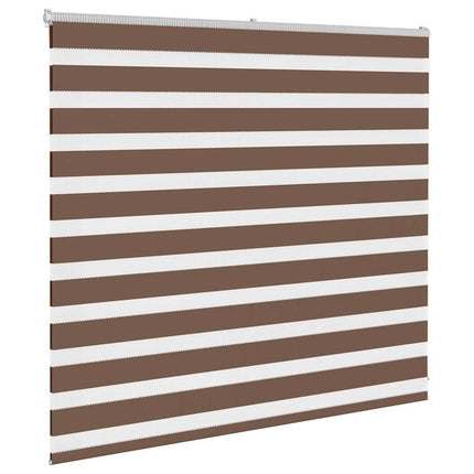 Rullgardin zebra brun 165x100 cm tyg bredd 160,9 cm polyester