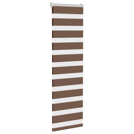 Rullgardin zebra brun 45x150 cm tyg bredd 40,9 cm polyester