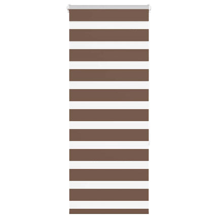 Rullgardin zebra brun 55x150 cm tyg bredd 50,9 cm polyester