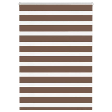 Rullgardin zebra brun 115x150 cm tyg bredd 110,9 cm polyester