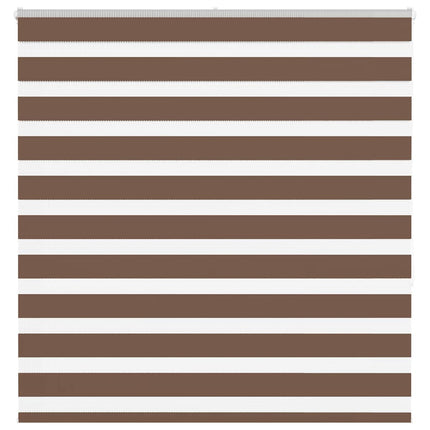 Rullgardin zebra brun 150x150 cm tyg bredd 145,9 cm polyester