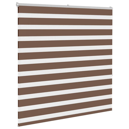 Rullgardin zebra brun 150x150 cm tyg bredd 145,9 cm polyester