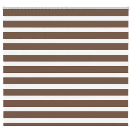 Rullgardin zebra brun 160x150 cm tyg bredd 155,9 cm polyester