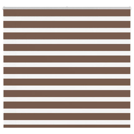 Rullgardin zebra brun 165x150 cm tyg bredd 160,9 cm polyester