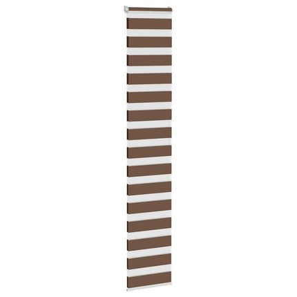 Rullgardin zebra brun 40x200 cm tyg bredd 35,9 cm polyester
