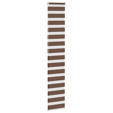 Rullgardin zebra brun 45x200 cm tyg bredd 40,9 cm polyester