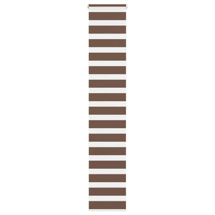 Rullgardin zebra brun 50x200 cm tyg bredd 45,9 cm polyester