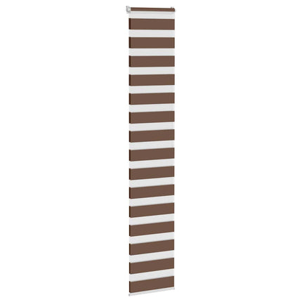 Rullgardin zebra brun 50x200 cm tyg bredd 45,9 cm polyester