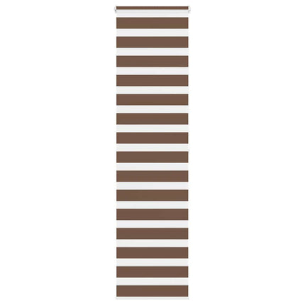 Rullgardin zebra brun 55x200 cm tyg bredd 50,9 cm polyester