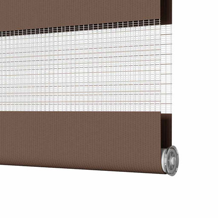 Rullgardin zebra brun 70x200 cm tyg bredd 65,9 cm polyester