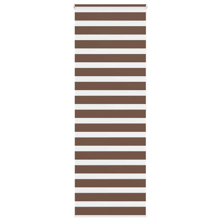 Rullgardin zebra brun 80x200 cm tyg bredd 75,9 cm polyester