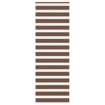 Rullgardin zebra brun 85x200 cm tyg bredd 80,9 cm polyester