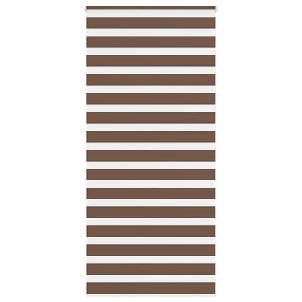 Rullgardin zebra brun 115x200 cm tyg bredd 110,9 cm polyester