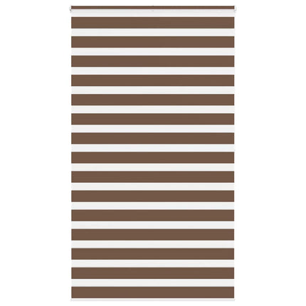 Rullgardin zebra brun 120x200 cm tyg bredd 115,9 cm polyester