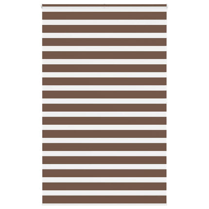Rullgardin zebra brun 140x200 cm tyg bredd 135,9 cm polyester