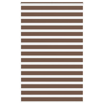 Rullgardin zebra brun 145x200 cm tyg bredd 140,9 cm polyester