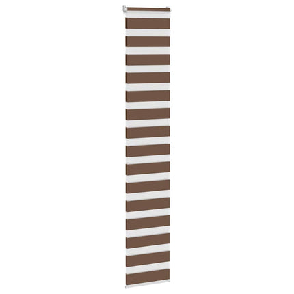Rullgardin zebra brun 40x230 cm tyg bredd 35,9 cm polyester