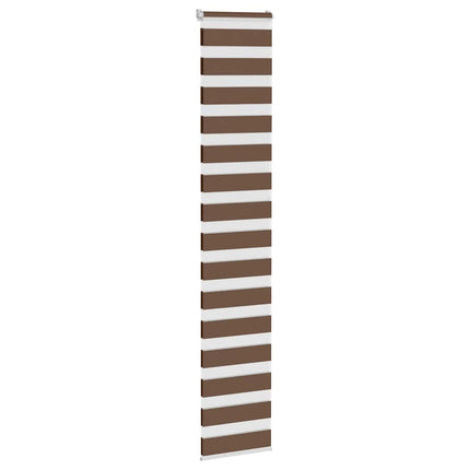 Rullgardin zebra brun 45x230 cm tyg bredd 40,9 cm polyester