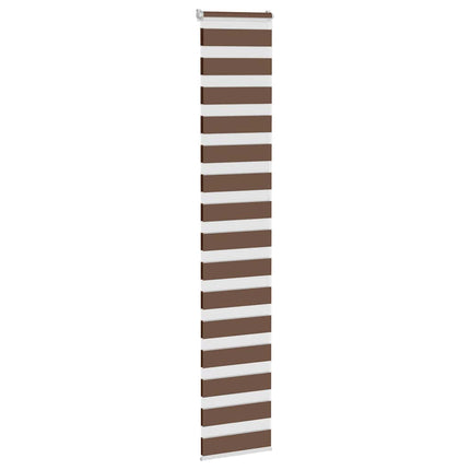 Rullgardin zebra brun 50x230 cm tyg bredd 45,9 cm polyester
