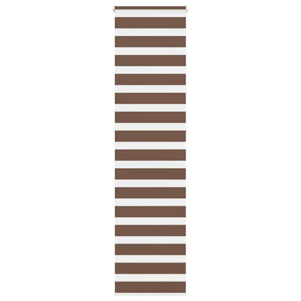 Rullgardin zebra brun 60x230 cm tyg bredd 55,9 cm polyester