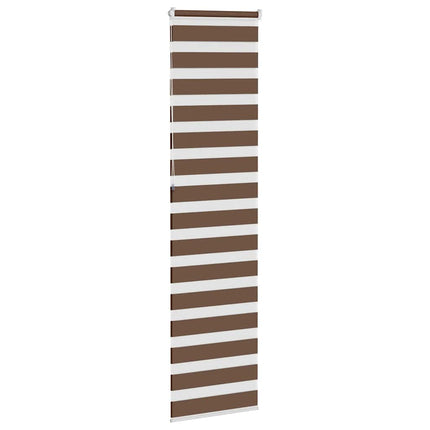 Rullgardin zebra brun 60x230 cm tyg bredd 55,9 cm polyester