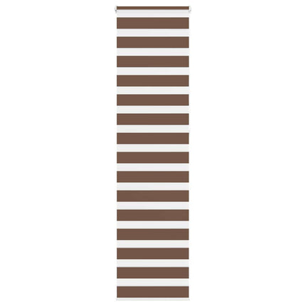 Rullgardin zebra brun 65x230 cm tyg bredd 60,9 cm polyester