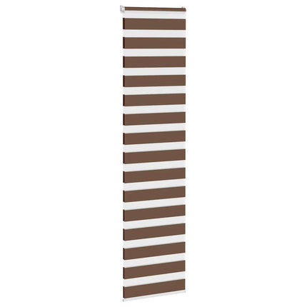 Rullgardin zebra brun 65x230 cm tyg bredd 60,9 cm polyester